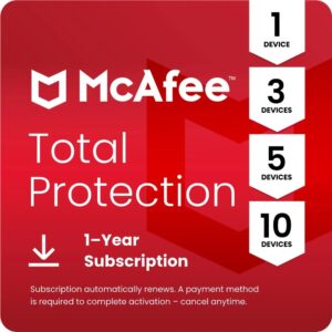 McAfee Total Protection 1 Year – Multi Device (Global)